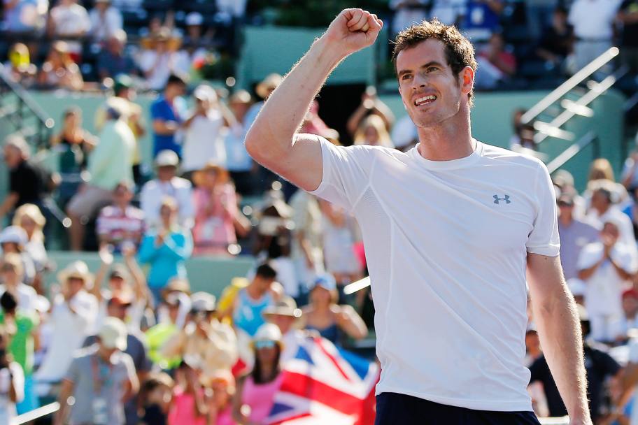 Andy Murray sconfiggendo Kevin Anderson 6-4, 3-6, 6-3 a Miami raggiunge le 500 vittorie in carriera (Reuters)